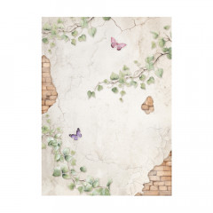 Stamperia A6 Rice Paper - Lavender - Backgrounds