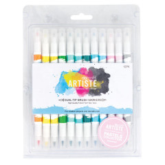 DoCrafts Artiste Dual-Tip Brush Marker - Pastell