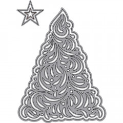 Metal Cutting Die - Elegant Christmas Tree