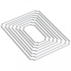 Metal Cutting Die - Fitted Indented Rectangle