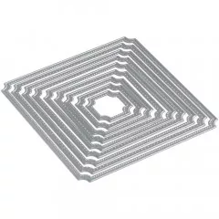 Metal Cutting Die - Stitched Indented Square