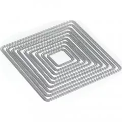 Metal Cutting Die - Stitched Rounded Square