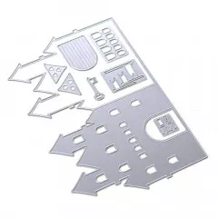 Metal Cutting Die - Castle Folding Card