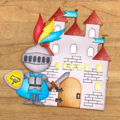 Metal Cutting Die - Castle Folding Card