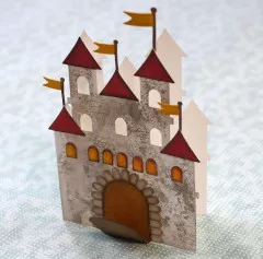 Metal Cutting Die - Castle Folding Card