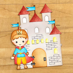 Metal Cutting Die - Castle Folding Card