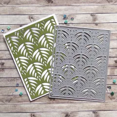 Metal Cutting Die - Leaf Pattern Background