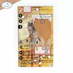 Metal Cutting Die - Planner Essentials 38 - Birds on Splatter Pa