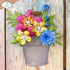 Metal Cutting Die - Flower Pot Bucket