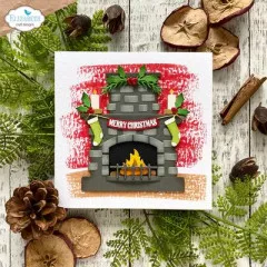 Metal Cutting Die - Cozy Fireplace