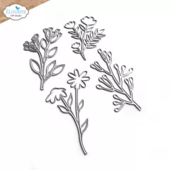 Metal Cutting Die - Stemmed Flowers