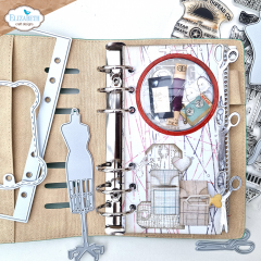 Metal Cutting Die - Sidekick Essentials 26 - Yarn Card with Scissors