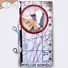 Metal Cutting Die - Sidekick Essentials 26 - Yarn Card with Scissors