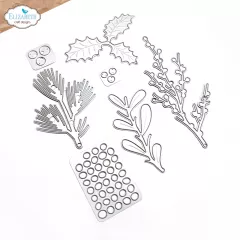 Metal Cutting Die - Paper Flowers by Angelica Turner - Holly Greenery