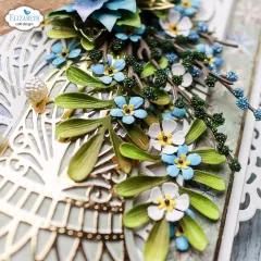 Metal Cutting Die - Paper Flowers by Angelica Turner - Holly Greenery