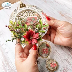 Metal Cutting Die - Paper Flowers by Angelica Turner - Joyous Ornament - Round