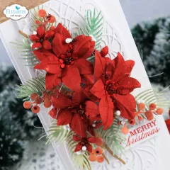 Metal Cutting Die - Festive Holly - Poinsettia