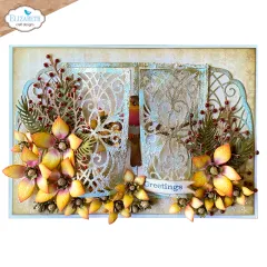 Metal Cutting Die - Festive Holly - Poinsettia