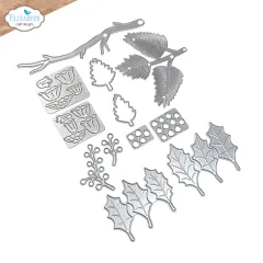 Metal Cutting Die - Festive Holly - Winter Greenery