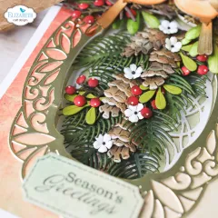 Metal Cutting Die - Festive Holly - Winter Greenery