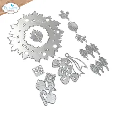 Metal Cutting Die - Festive Holly - Holiday Wreath