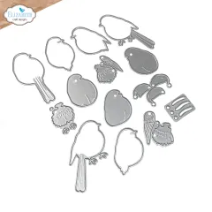 Metal Cutting Die - Festive Holly - Festive Robin