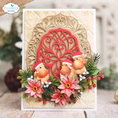 Metal Cutting Die - Festive Holly - Festive Ornate Frame