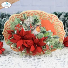 Metal Cutting Die - Festive Holly - Festive Ornate Frame