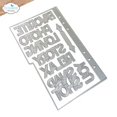 Metal Cutting Die - Botanical Blends - Page with Large Tab 1