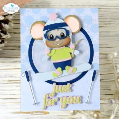 Metal Cutting Die - Living it Up - Little Mouse Winter Accessories