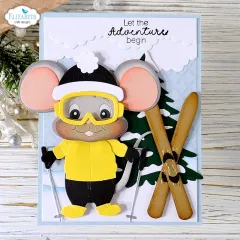 Metal Cutting Die - Living it Up - Big Mouse Winter Accessories