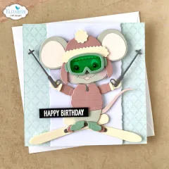 Metal Cutting Die - Living it Up - Big Mouse Winter Accessories