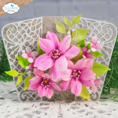 Metal Cutting Die - Bohemian Rose - Delicate Fancy Card Easel