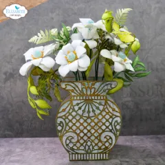 Metal Cutting Die - Bohemian Rose - Delicate Fancy Vase