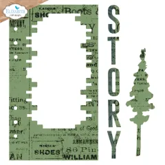 Metal Cutting Die - Winter Wanderlust - Brick Frame