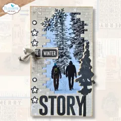 Metal Cutting Die - Winter Wanderlust - Brick Frame