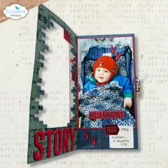 Metal Cutting Die - Winter Wanderlust - Brick Frame
