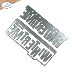 Metal Cutting Die - Winter Wanderlust - Wintertime wordstrip