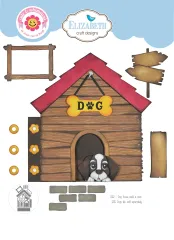 Metal Cutting Die - Dog Days - Dog House build a book