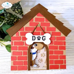Metal Cutting Die - Dog Days - Dog House build a book