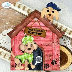 Metal Cutting Die - Dog Days - Dog House build a book