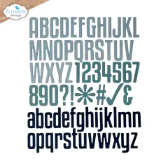 Metal Cutting Die - Delightful Discovery - Tall & Bold Alphabet