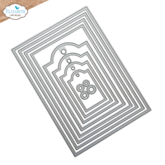 Metal Cutting Die - Beautiful Blooms - Stitched rectangles and labels