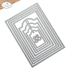 Metal Cutting Die - Beautiful Blooms - Stitched rectangles and labels