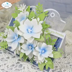 Metal Cutting Die - Beautiful Blooms - Stitched rectangles and labels