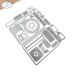 Metal Cutting Die - Destination Fun - Camera and Suitcase Build a Book