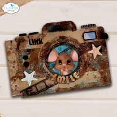 Metal Cutting Die - Destination Fun - Camera and Suitcase Build a Book