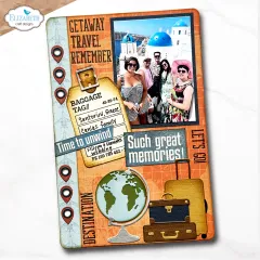 Metal Cutting Die - Rest & Relaxation - Rounded Travel Page