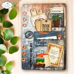 Metal Cutting Die - Rest & Relaxation - Library Pockets & Accessories