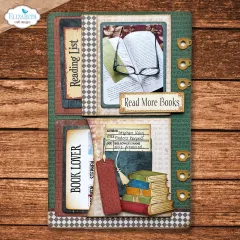 Metal Cutting Die - Rest & Relaxation - Library Pockets & Accessories
